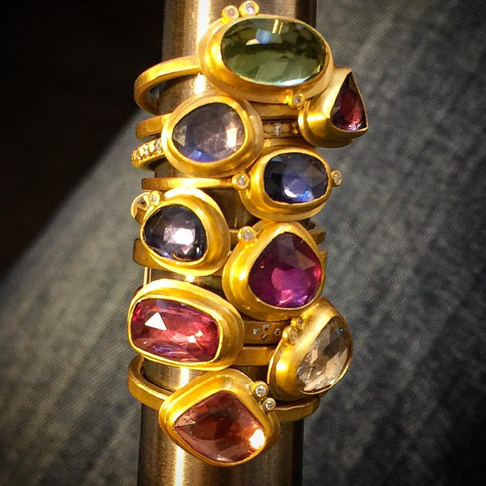 Ananda Khalsa Jewelry Gemstone Rings