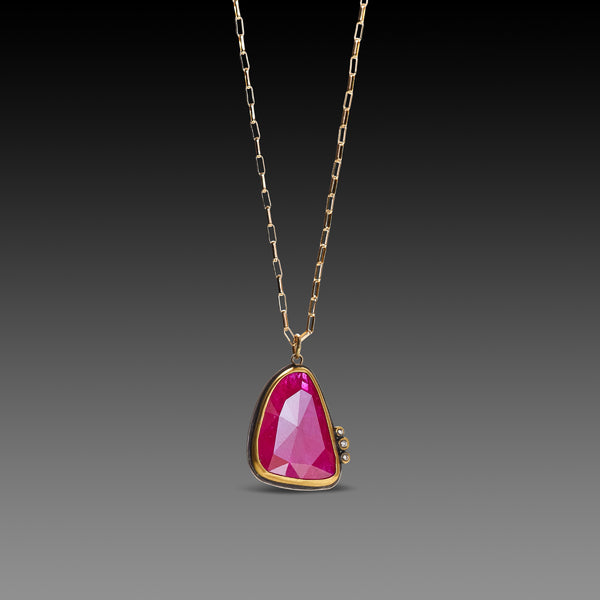 Organic Ruby Necklace