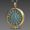 Thai Buddha Amulet Necklace with Diamonds