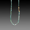 Tourmaline Crystal Necklace with 22k Charm