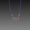 Delicate Lapis and Garnet Necklace