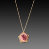 Pink Tourmaline & Diamonds Necklace