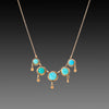 Delicate Turquoise Fringe Necklace