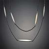 Long Leaf Chain Necklace with Gold Leaf