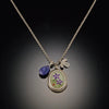 Violets Charm Necklace with Tanzanite