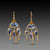 Blue Sapphire Chandelier Earrings