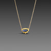 Floating Sapphire Necklace with Diamonds