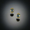 London Blue Topaz 22k Stud Earrings