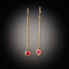 Ruby Stick Earrings - Ananda Khalsa Jewelry