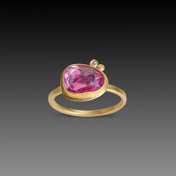 Bright Pink Sapphire Ring