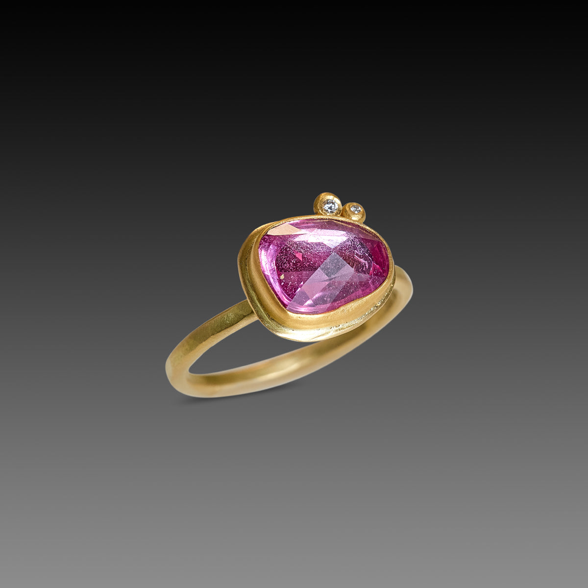 Bright Pink Sapphire Ring