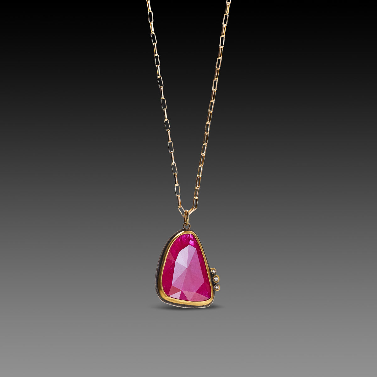 Organic Ruby Necklace