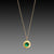 Gold Disk & Emerald Necklace