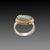 Labradorite Ring with Diamonds