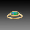 Slim Boulder Opal Ring
