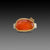 Carnelian Ring with Diamonds