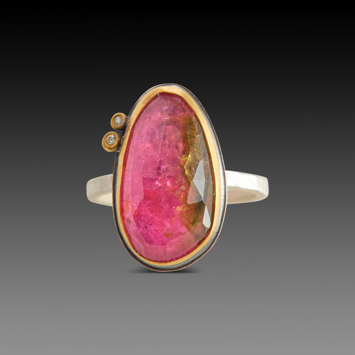 Watermelon Tourmaline Ring