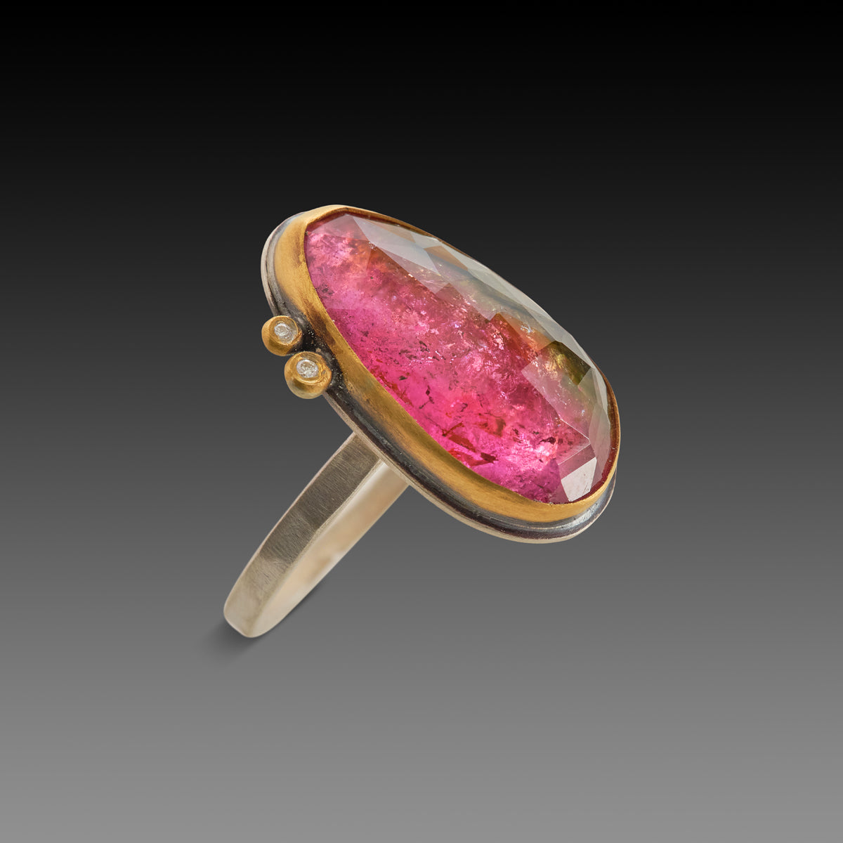 Watermelon Tourmaline Ring