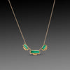 Linked Green Tourmaline Necklace