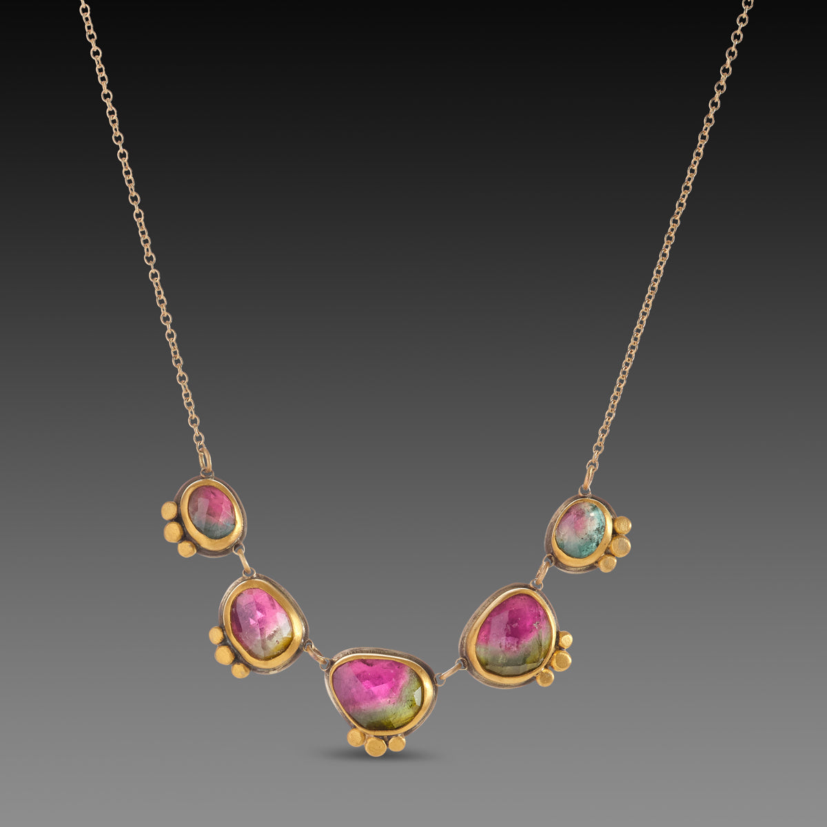 Watermelon Tourmaline Necklace