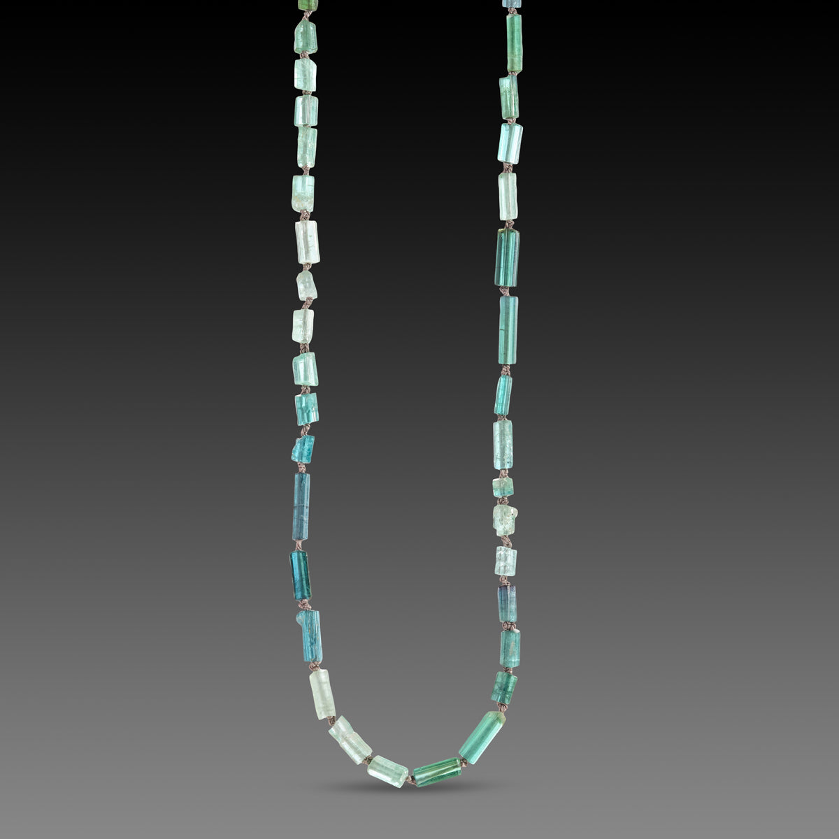 Tourmaline Crystal Necklace with 22k Charm