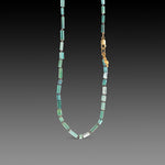 Tourmaline Crystal Necklace with 22k Charm