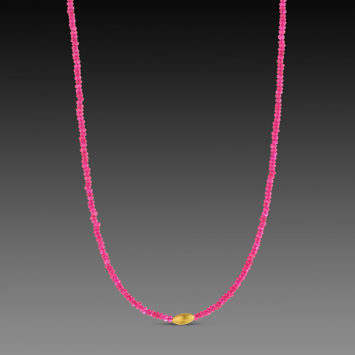 Ruby Beaded Necklace