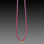 Ombre Ruby Beaded Necklace