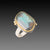 Labradorite Ring with Diamonds