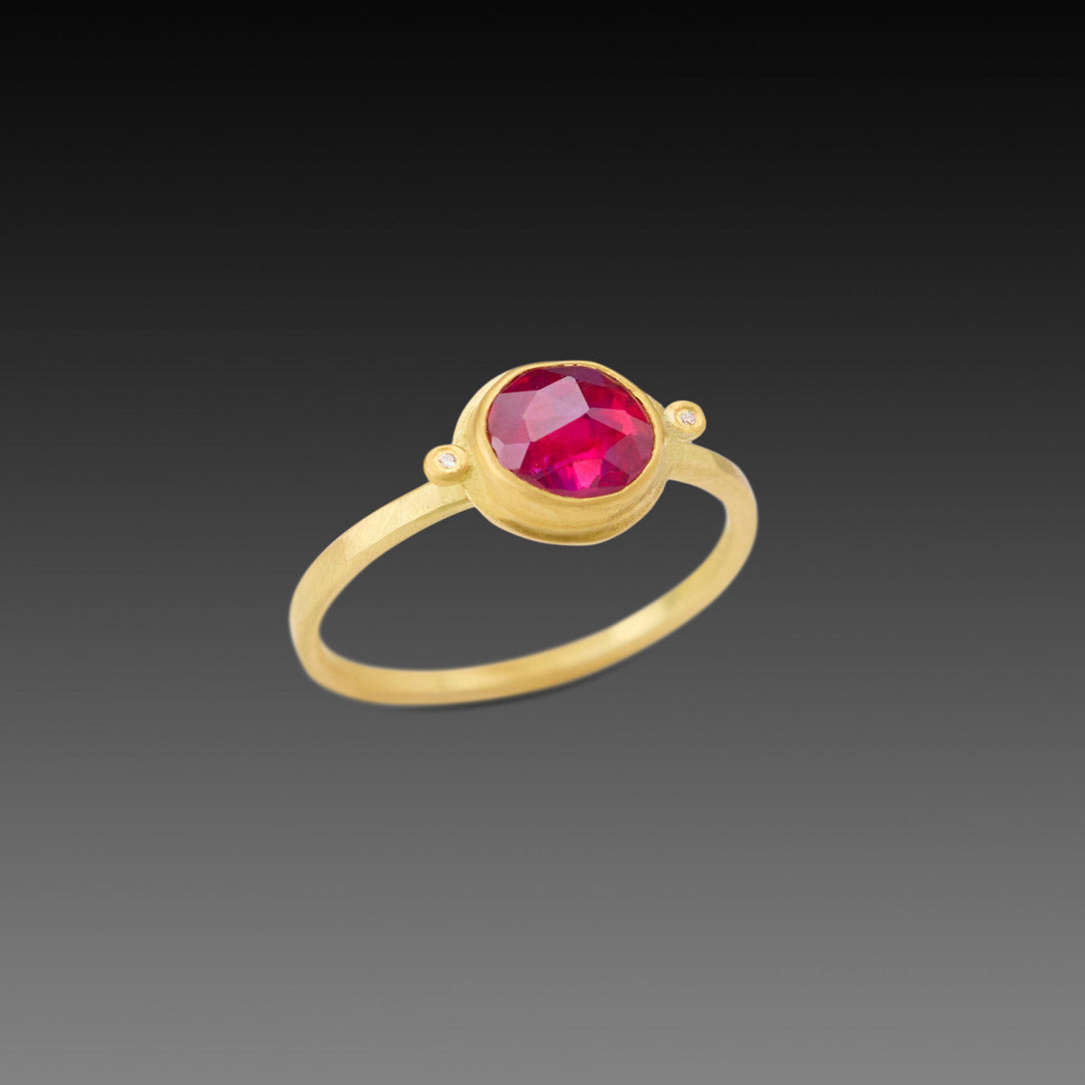 Ruby Ring with Diamonds