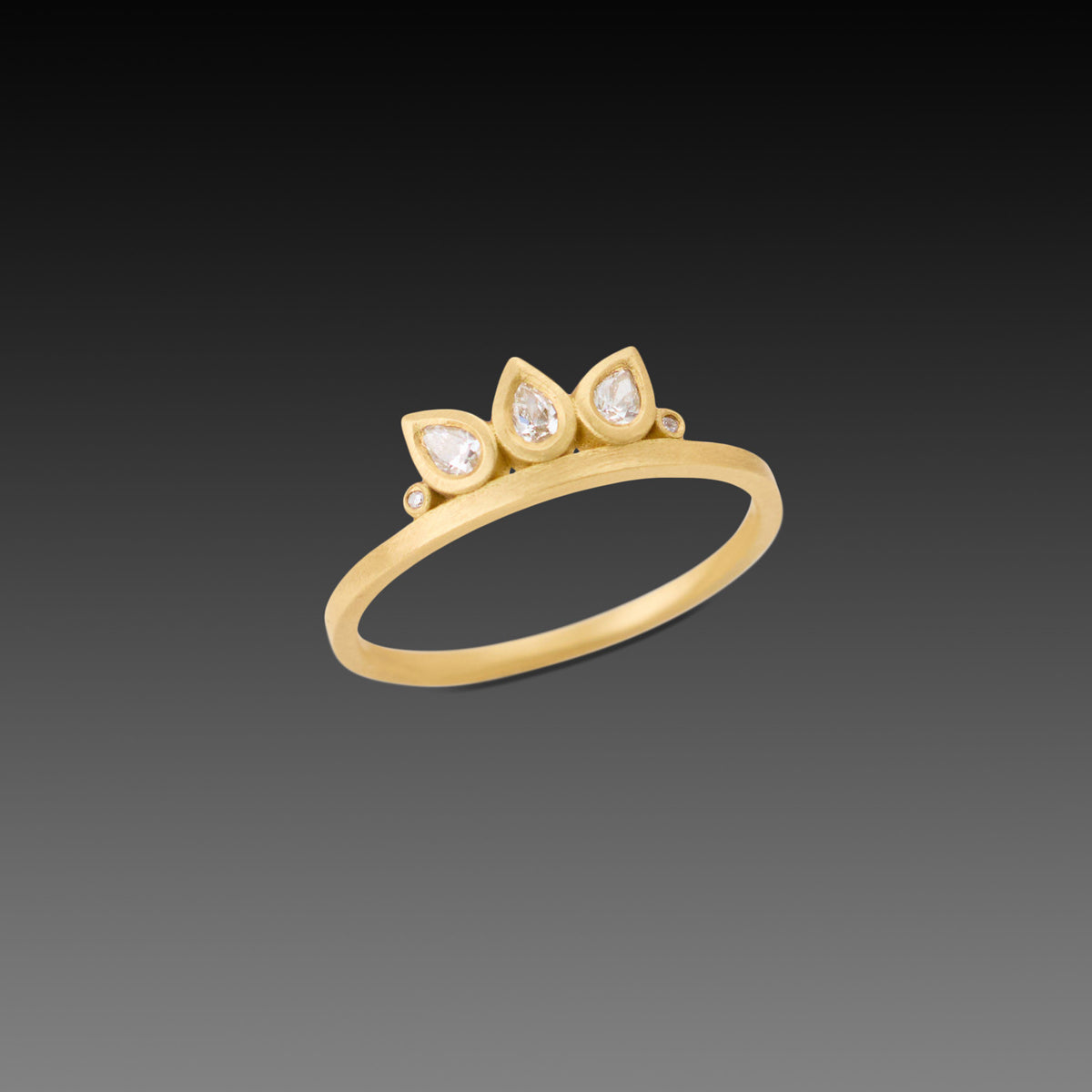 Lotus Petal Diamond Band