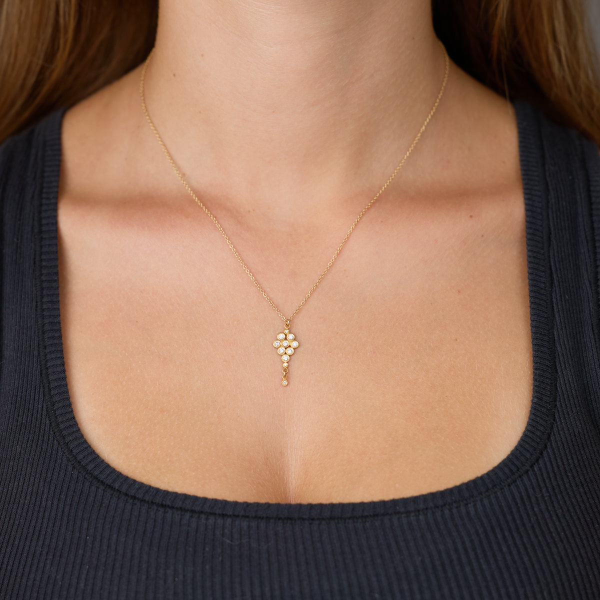 Diamond Cluster Necklace