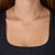 Delicate Gold Flat Chain Necklace