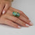 Turquoise Ring with Diamonds