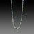 Green Tourmaline Necklace with 22k Beads