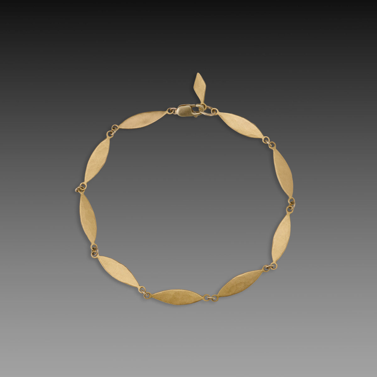 Gold Leaves Link Bracelet