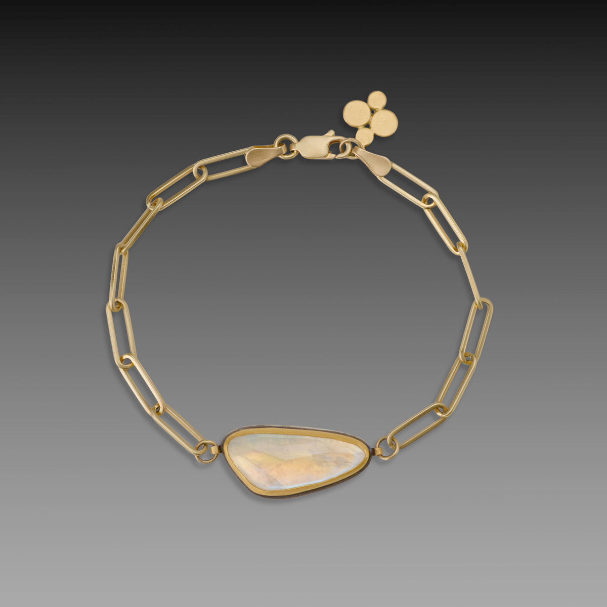 Moonstone &amp; Gold Bracelet