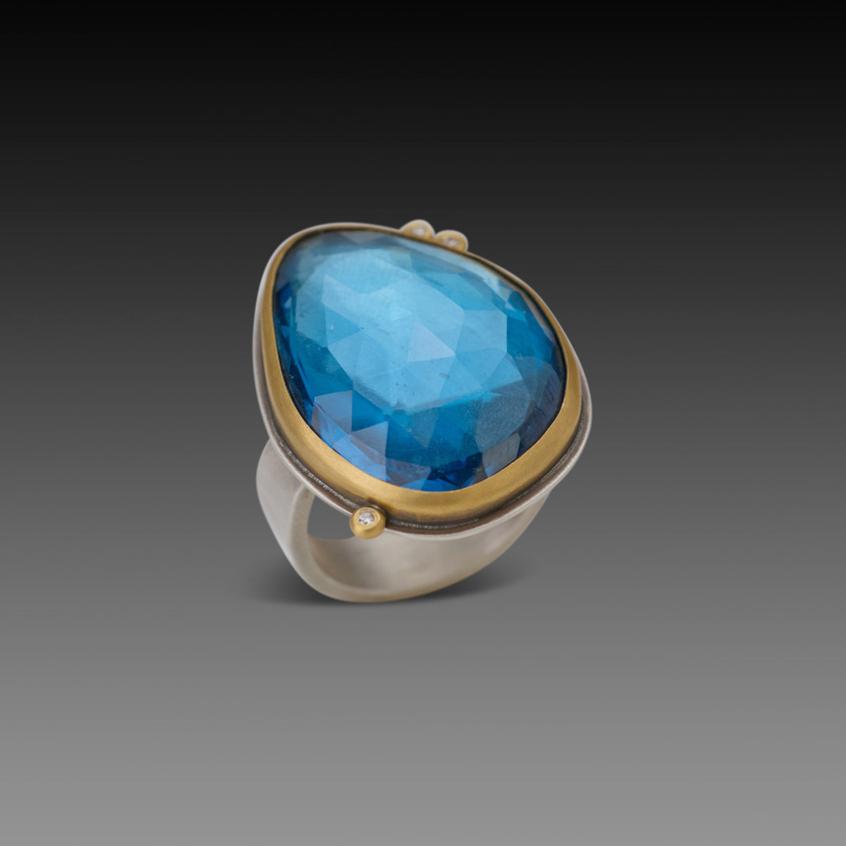 London Blue Topaz Statement Ring