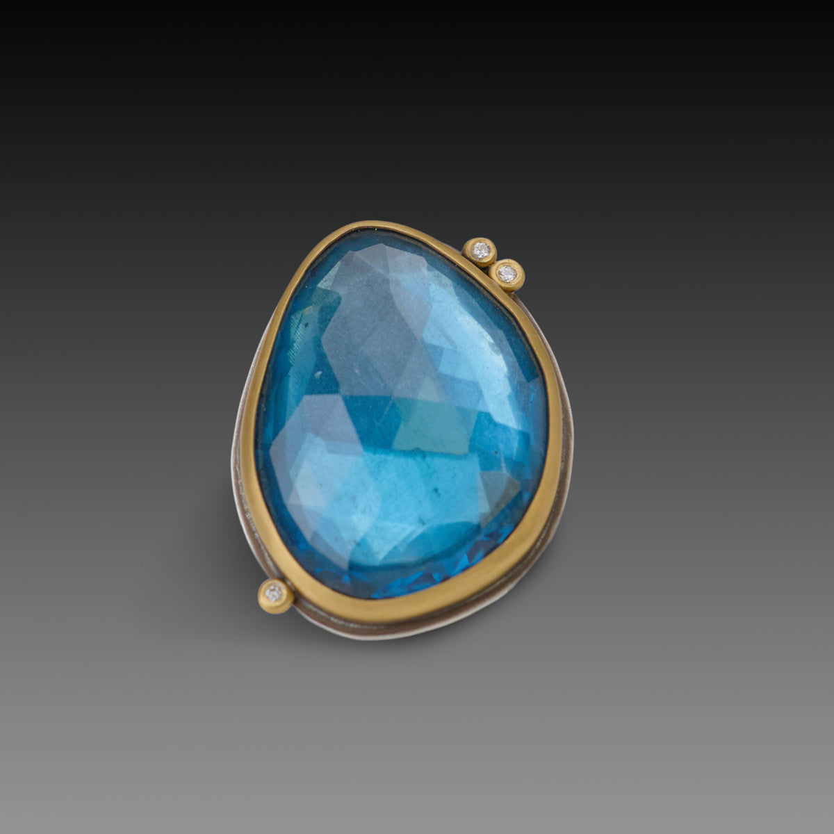 London Blue Topaz Statement Ring