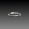 2mm Hammered White Gold Band