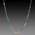 Long Ombre Tourmaline Necklace with 22k Leaves