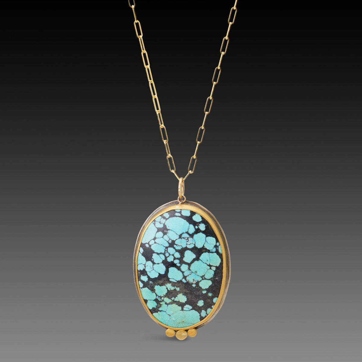 Oval Turquoise Necklace