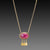 Pink Tourmaline Fringe Necklace