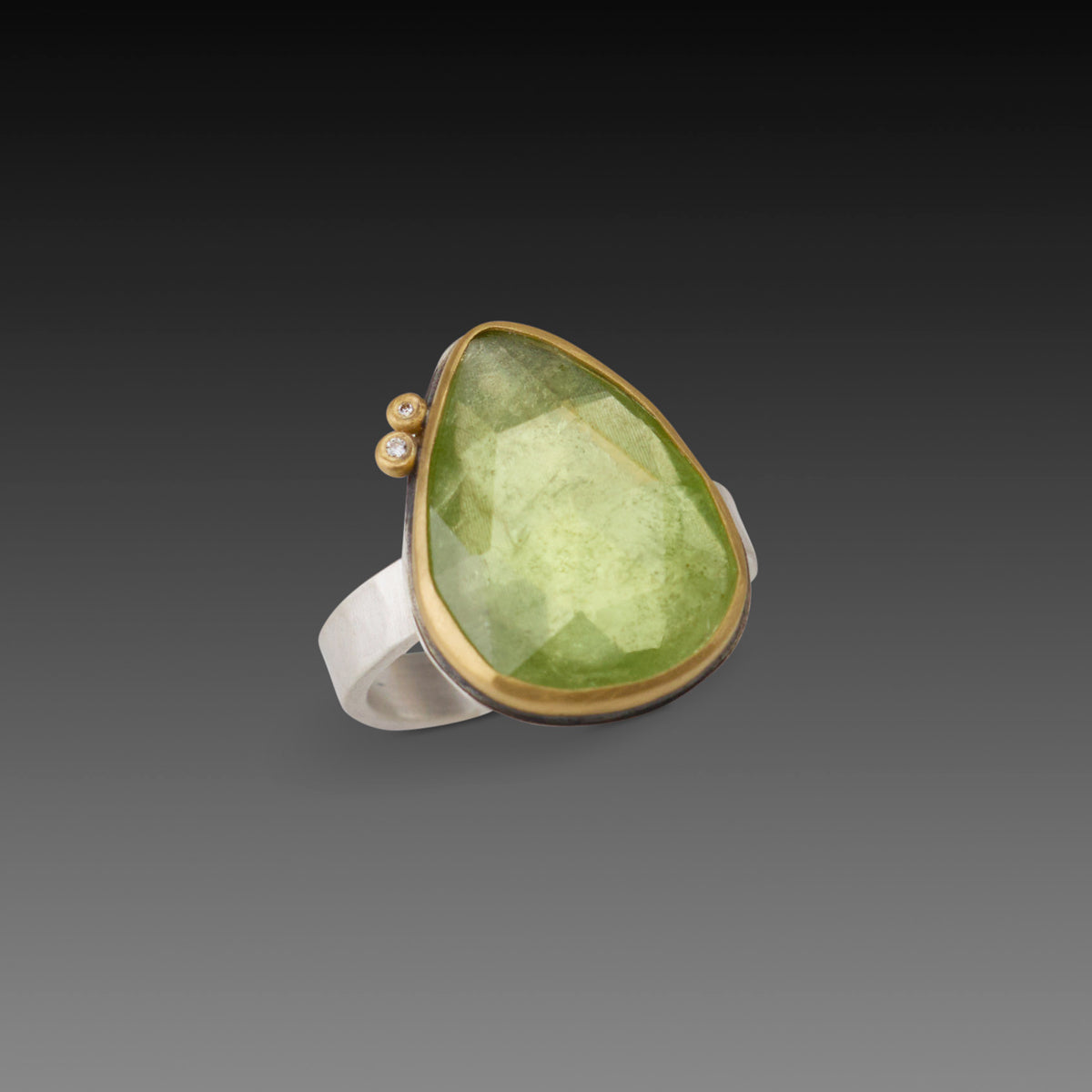 Light Green Tourmaline Ring