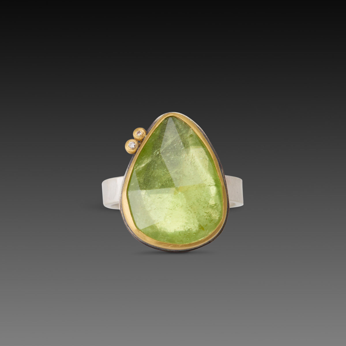 Light Green Tourmaline Ring