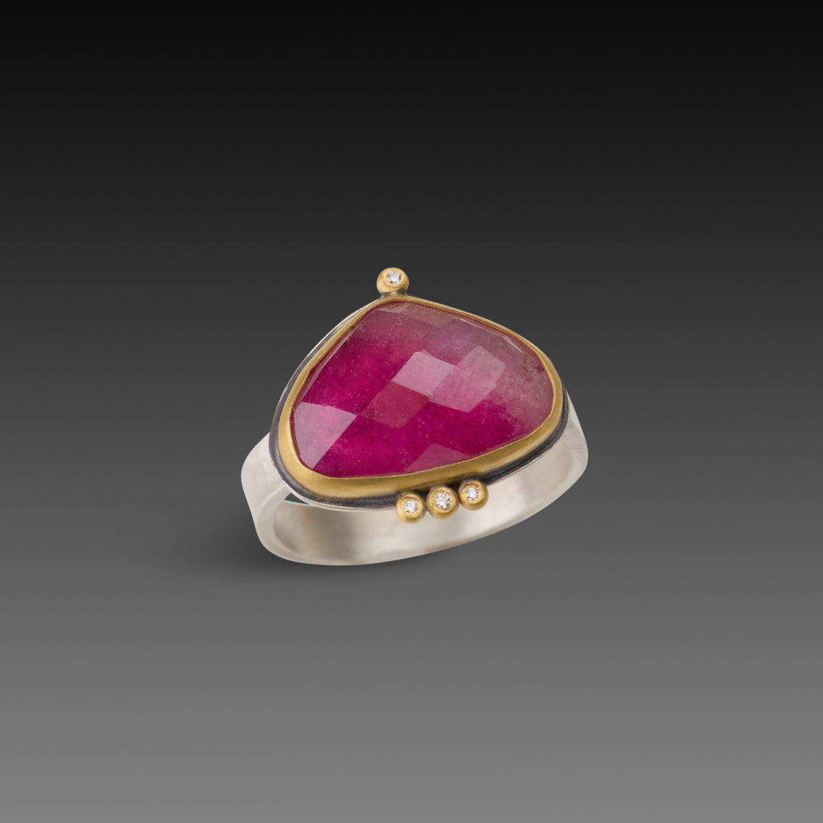 Ombre Pink Tourmaline Ring