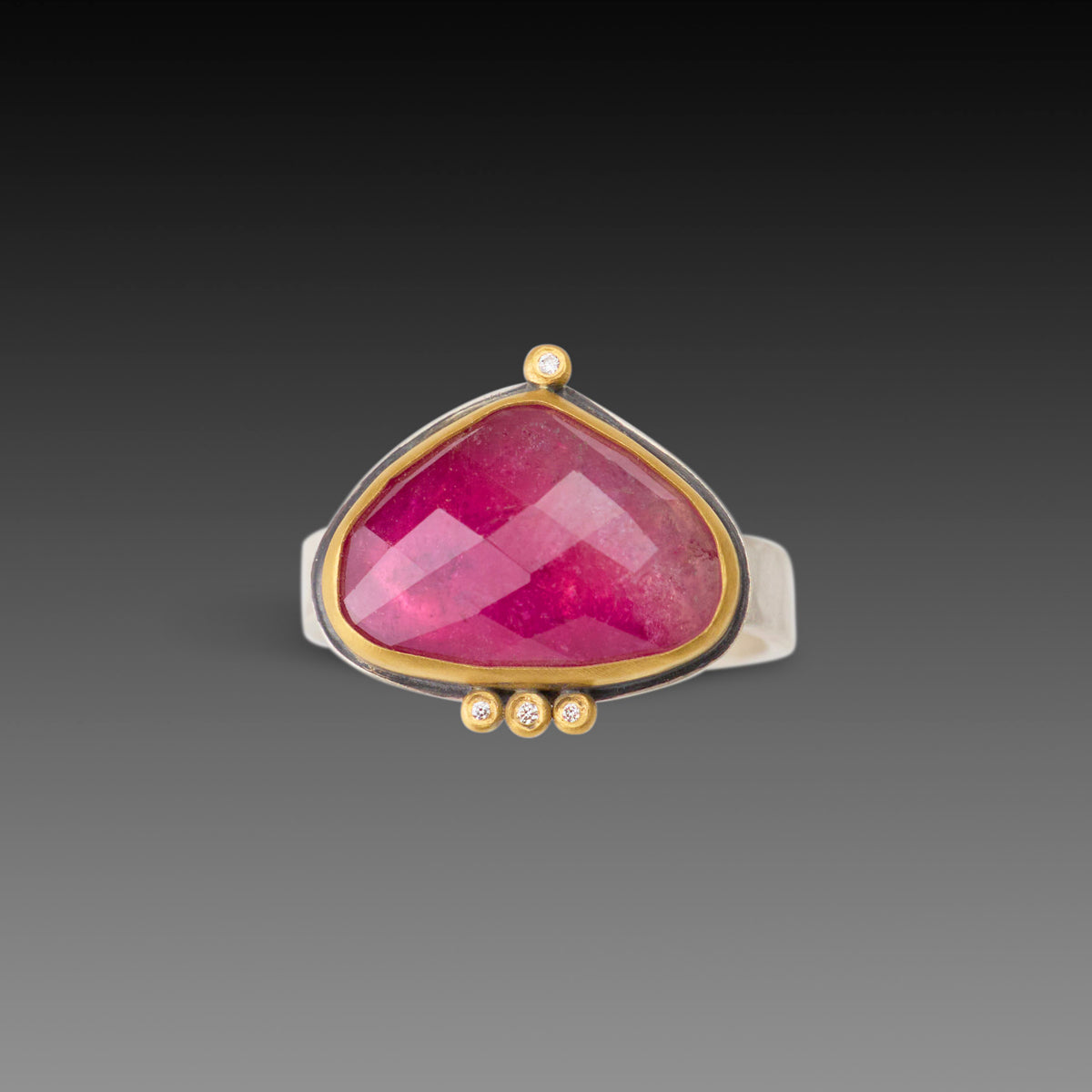 Ombre Pink Tourmaline Ring