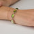 Green Tourmaline Ombre Bracelet