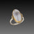 Dendritic Agate Ring with Diamonds