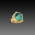 Blue - Green Tourmaline Statement Ring